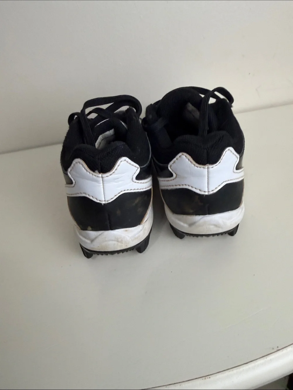 (2289) Under Armor Glyde RM Black Athletic Softball Cleats, Size: 11K